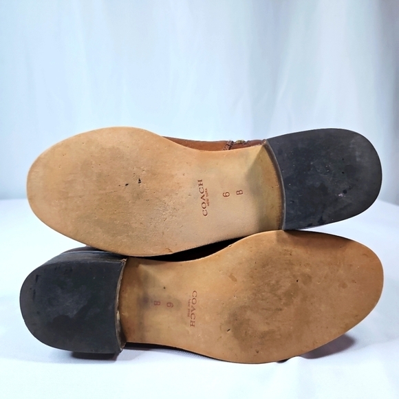 Coach Mirriam Brown Leather Riding Boots Sz 6 - Picture 7 of 10